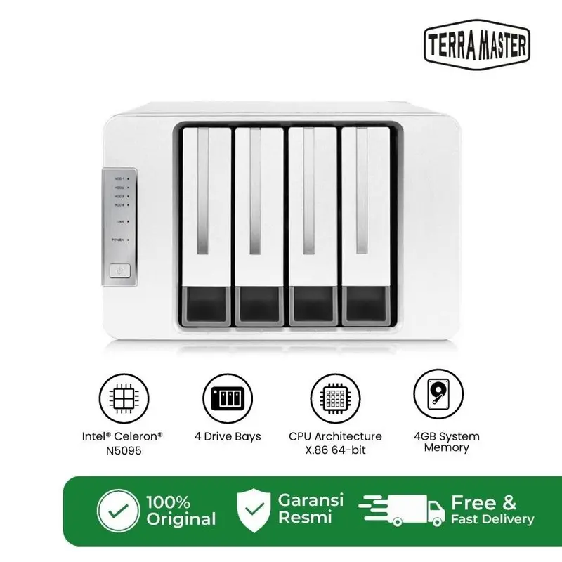 TerraMaster F4-423 NAS 4 Bay Storage High Performance NAS For SMB 3