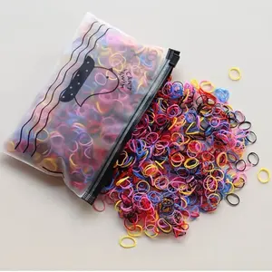 Karet Ikat Rambut Jepang isi 1000pcs Free Pouch karet ikat rambut anak sekali pakai