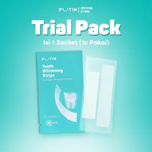 PUTIH Teeth Whitening Strips Pemutih Gigi dengan Triple Power Whitening & Hydrogen Peroxide untuk Mencerahkan Gigi Hingga 5 Hari BPOM RI NA11241400026
