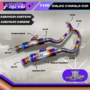 Knalpot Drag Original Provid Exhoust Type Cobra TN Untuk Motor Beat,Mio,Vario DLL