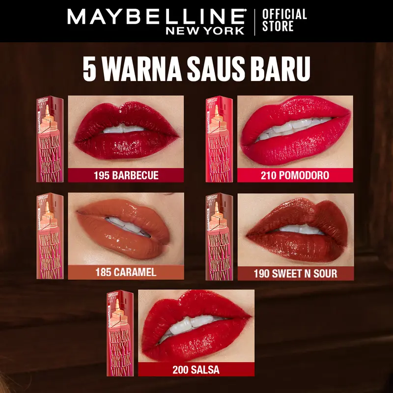[PROMO GAJIAN] MAYBELLINE Superstay Vinyl Ink 4.2 ml - Shiny Pigmented Liquid Lipstik Lipstick Make Up Lipcream Longlasting 6