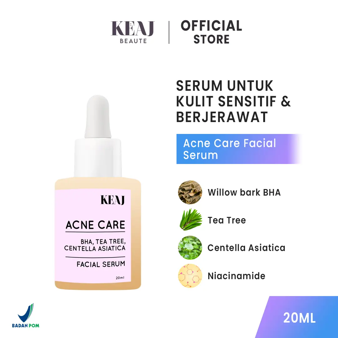 BEAUTE ACNE CARE SERUM WAJAH BERJERAWAT WITH BHA NICINAMIDE & CENTELLA ASIATICA