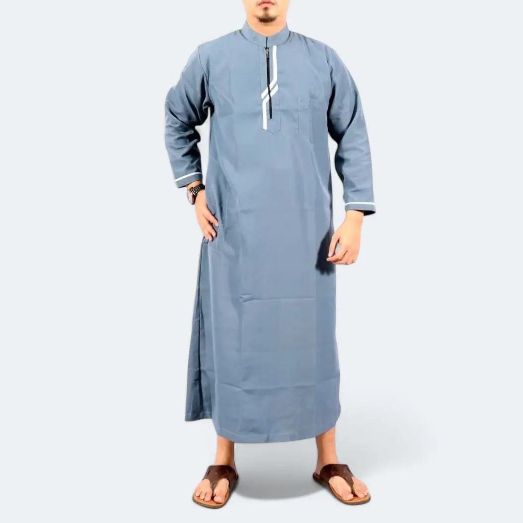 Baju Muslim Pria Model Gamis Jubah pria dewasa Al-Aqlan size M L XL XXL bahan premium