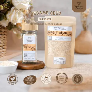 Biji Wijen / White Sesame Seed - Bumbu Dapur Rempah Murni Organik by Karesep Ambu