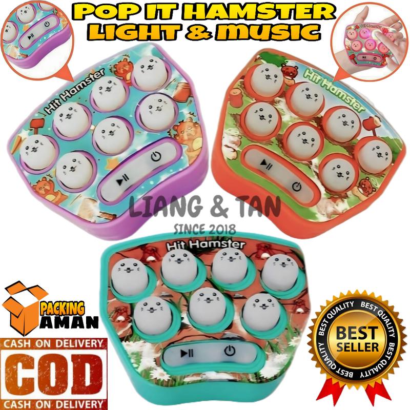 ( BISA COD ) PROMO Mainan Pop It Elektrik Elektronik Push Bubble Game Challenge Fidget Toys Dengan Mesin Game LED Menghilangkan Stress Mainan Fidged Toys Game SNI Murah 0