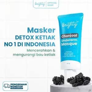Brighty Charcoal Underarm Masque Masker Pencerah  Menghaluskan Tekstur Kulit Mengecilan Pori-pori