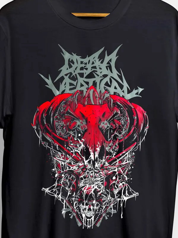 Kaos Band DEAD VERTICAL - SOLDIER FROM HELL / Tshirt Premium Musik Rock Metal UNISEX Combed Nyaman Baju Pria Distro Lembut Custom 4