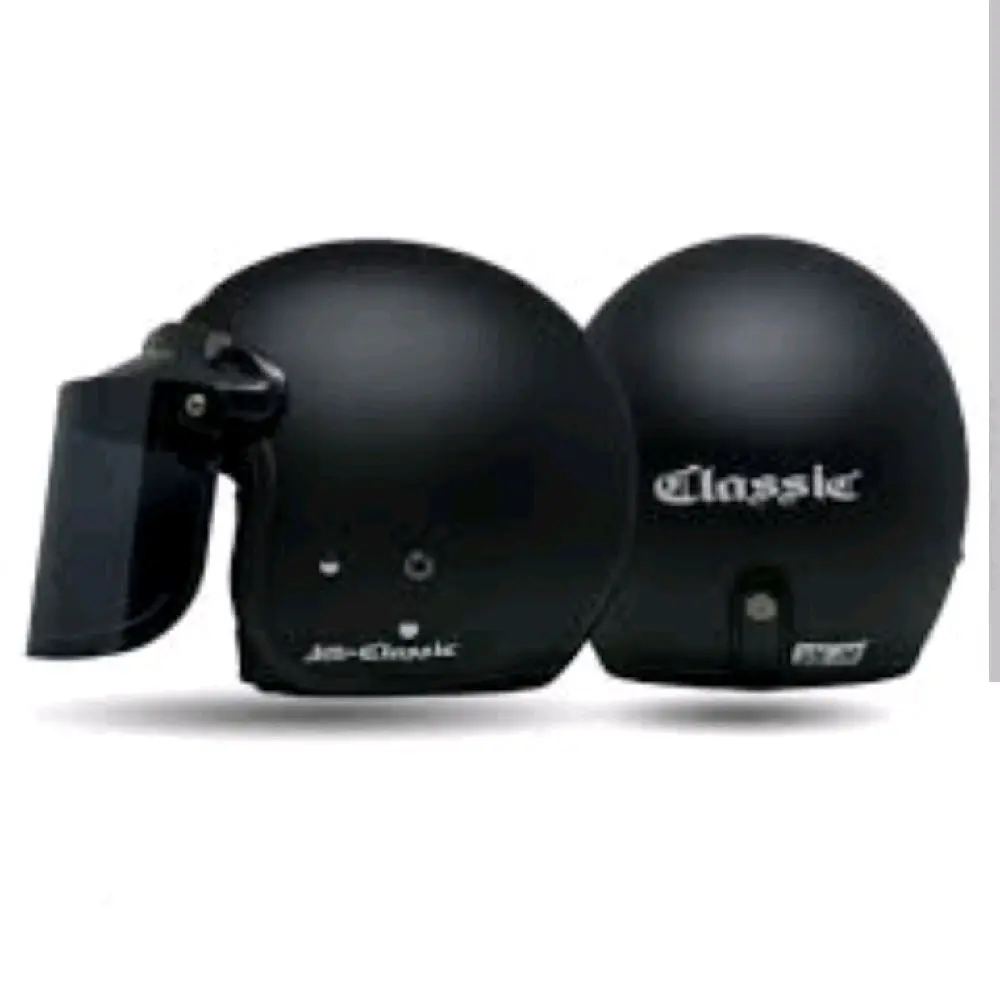 Helm Bogo Classic Premium Kaca Datar Motorcycle Size M/L Busa Tebal Knocdown SNI Label No 1811:2007 Garansi 100% - Helmet