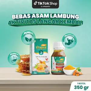 Vitagerd Madu Herbal Paket 1 Botol Berat Bersih 350 Gram Solusi Terbaik Asam Lambung Halal & Bahan Pilihan