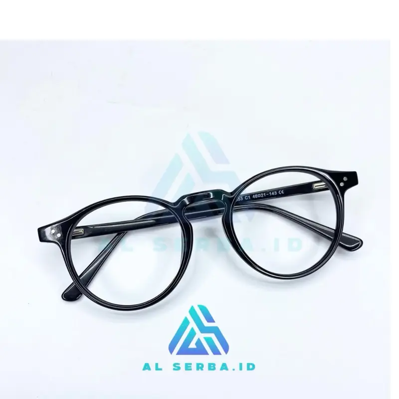 [BELI 1 GRATIS 1 KACAMATA RANDOM] KACAMATA FHASION CEWEK COWOK BENTUK FRAME BULAT BAHAN TITANIUM Lensa Pria Wanita Eyewear Glasses Photocromic 4