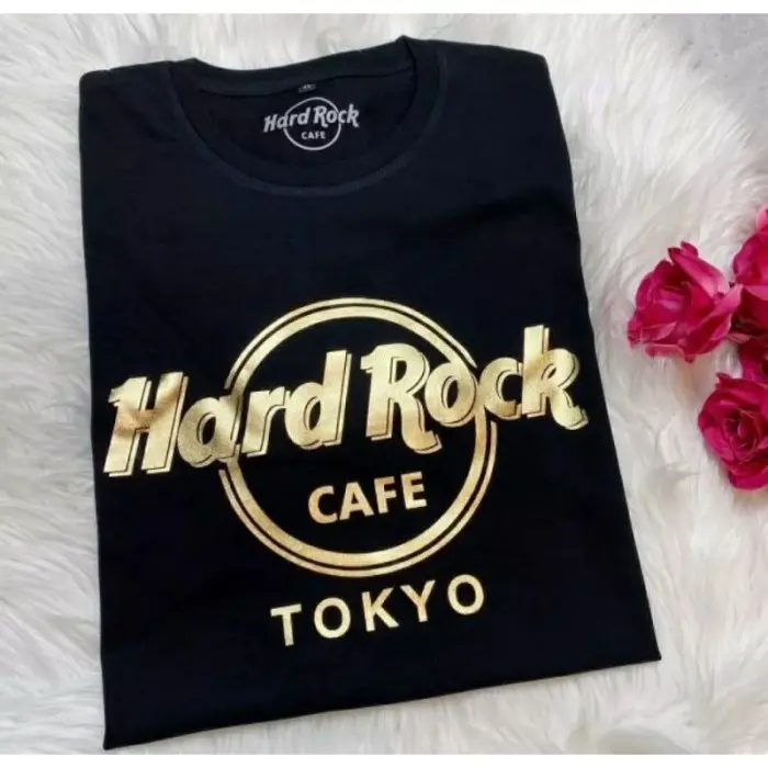 P㊛6X Kaos Hard Rock Original Hitam Q❤Pi