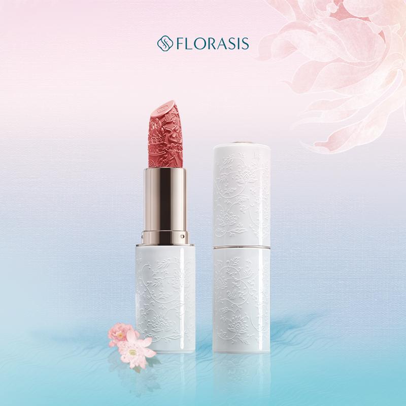 Hoa Tây Tử Son môi chạm khắc gốm sứ tinh xảo Hoa Lộ - phiên bản anh đào Florasis