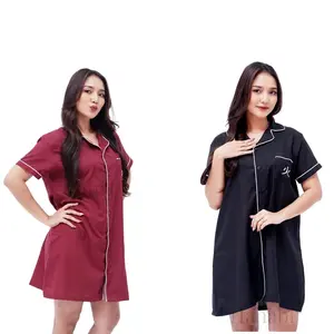 Hanabi New Tipe Dress/Daster Wanita Piyama Bahan Nyaman Cocok Untuk Tidur