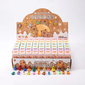 MUMUSLAB Viral Figur【box】Figure Kapibara Capybara Viral! Set blind box【Dengan kotak kemasan】A-GK041