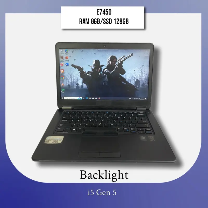 Laptop core i5 5th RAM 8GB SSD 128GB Backlight 0