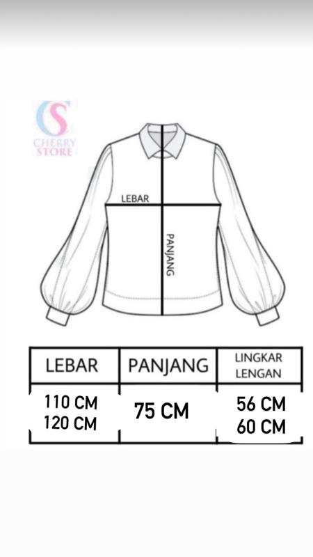 CherryStore KD00953 Atasan Wanita Lengan Panjang