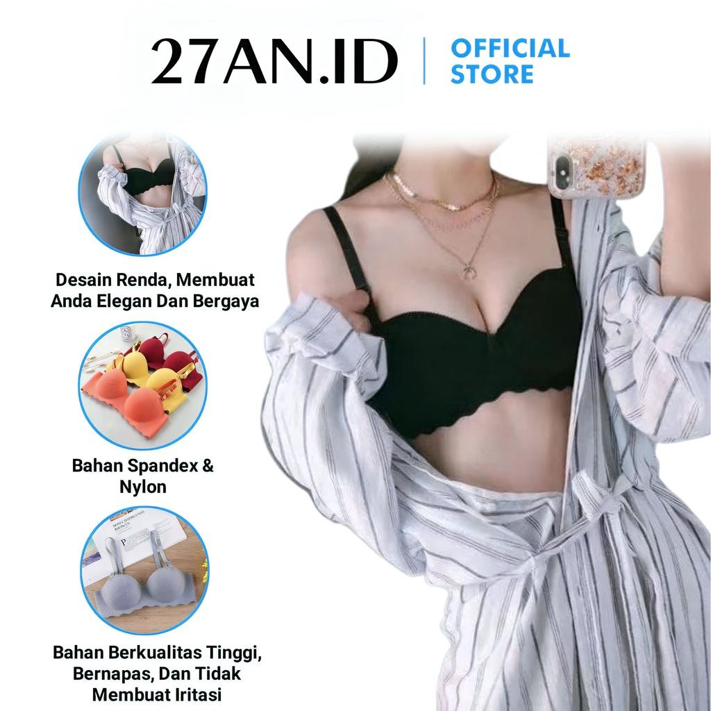 4PCS Bra Wanita Nyaman  BH/BRA WANITA NYAMAN (909) Bra Tanpa Jahitan Kawat Busa Tebal Size 34-40
