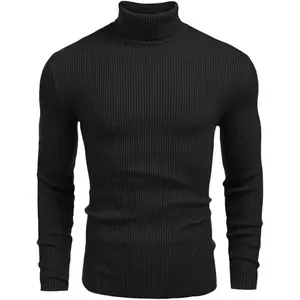 Kaospolos - Kaos Turtle Neck Pria Polos Lengan Panjang Kerah Tinggi Bahan Katun Nyaman Casual Baju