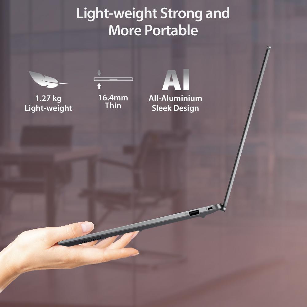 ASUS ExpertBook P5  [P5405CSA - NZ5150WS] Copilot+ PC (Intel Core Ultra 5/LPDDR5X 16GB/512GB SSD/Windows 11 Home/Intel Arc 130V GPU) - Misty Grey"