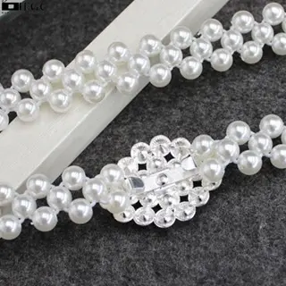 Ikat Pinggang Wanita MUTIARA Korea Fashion Style Women Gesper Elastis - TH-100 4
