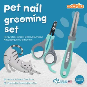 Zooomies Nail Grooming Set – 2in1 Gunting & Kikir Kuku Hewan