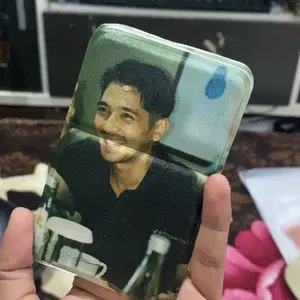 Cermin Lipat Mini Custom Desain Pocket Mirror Portable Bebas Custom Foto Logo Nama Tulisan Souvenir Gift