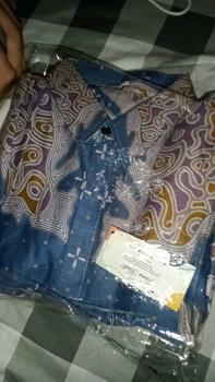 Product Review of [BISA COD] HEM BATIK PRIA BAHAN KATUN PRIMA Grade A - MOTIF KEKINIAN Cowok Formal casual Blue Shirts Baju Couple Seragam Kerja Keren from N**g 0