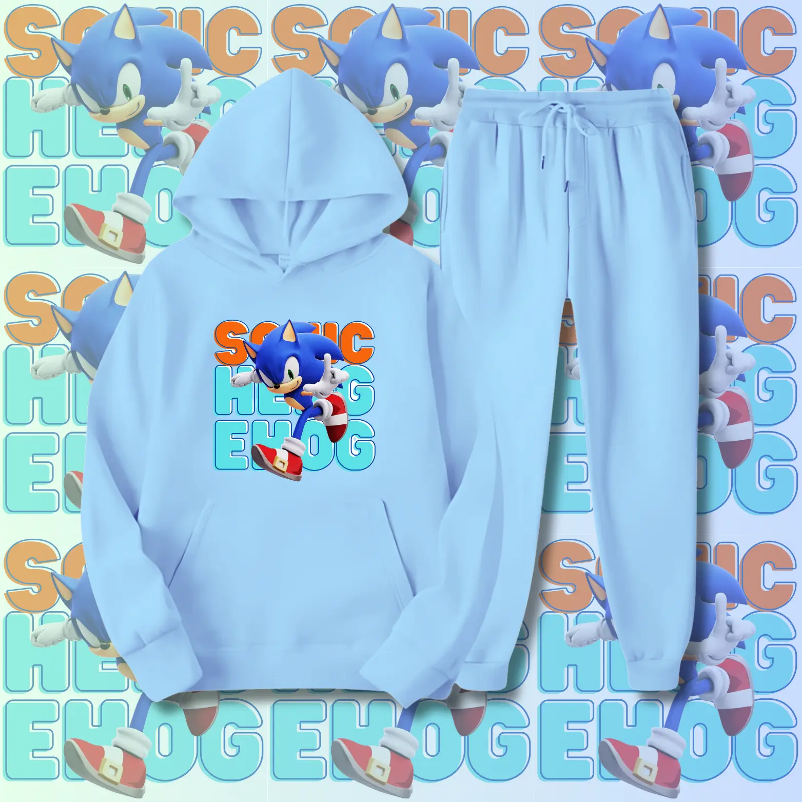 SONIC HEDGEHOG Terno for kids 1-13 y/o 5 designs & color Hoodie jacket & jogger pants cotton terno for kids boys & girls sweater pajama jogging pants sweat shirt long sleeve sweat pants kids clothing 2in1 set for kids baby coords pantulog sleep wear cute