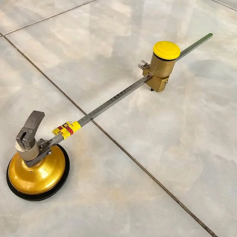 Alat Pemotong Kaca Lingkaran 360° diameter 50/100cm Gold Circle Glass Cutter 50cm/100cm Logam 3