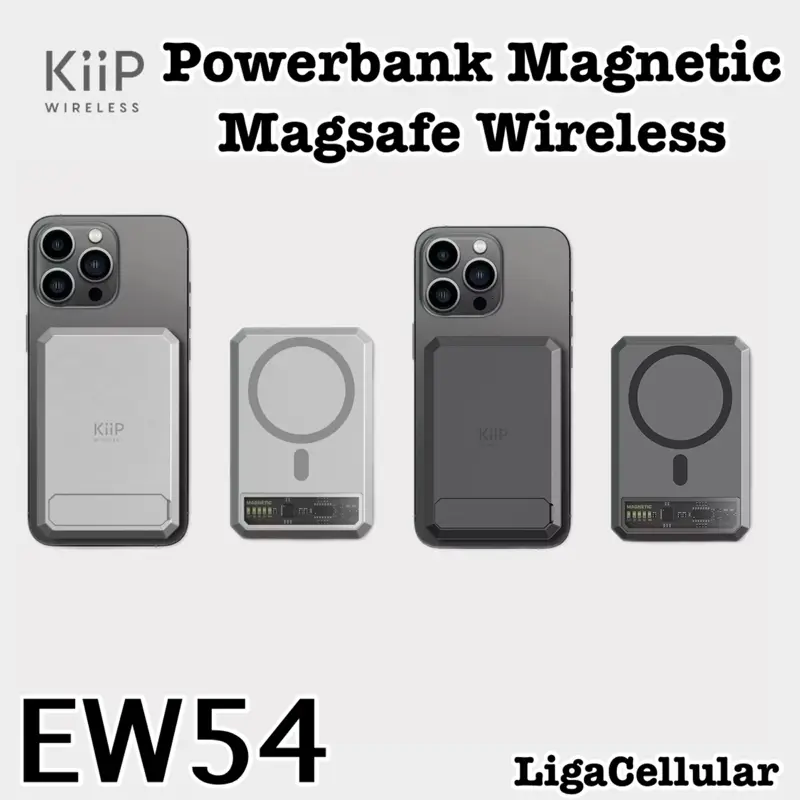 KiiP Wireless EW54 Powerbank 10000mAhMagnetic Magsafe 20WFast Charging