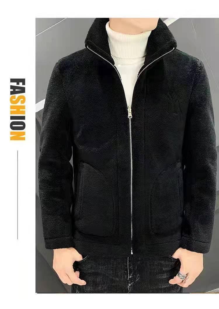 Product Introduction of Áo Khoác Lông Cừu Berber Cho Nam, Quần Áo Dày Lót Lông Cừu Hợp Thời Trang, Áo Khoác Cotton, Mùa Thu Và Mùa Đông, Mới， Menswear， Jacket 10