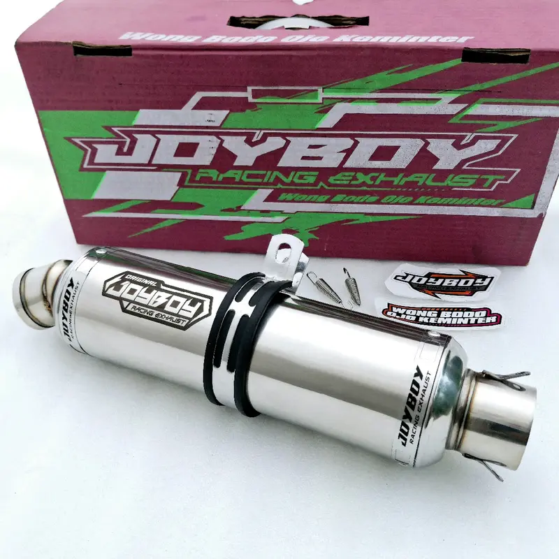 Tabung Silincer Jenong Joy Boy Original Exhaust inlet 50mm Suara Ngebas Adem Full titan Untuk Segala Jenis Motor Motorcycle Asli Knalpot knalpot cbr 150r adem 3