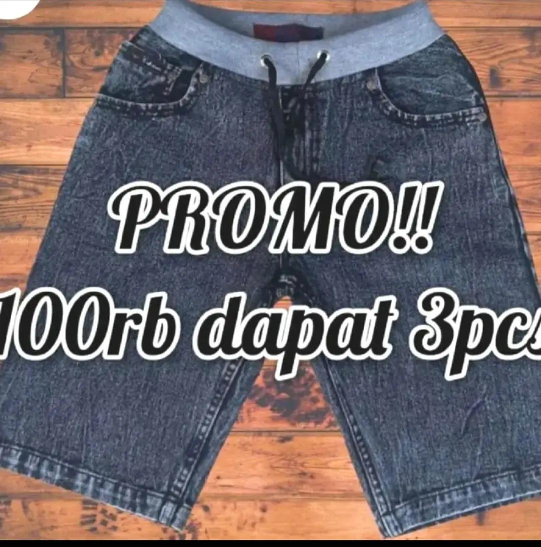 (PAKET HEMAT 3 PCS) CELANA PENDEK JINS CHINO DEWASA PRIA WANITA CELANA SANTAI DENIM DISTRO