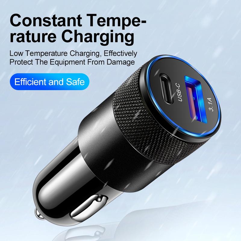 Product Introduction of 2024 New+COD+spot stocks 38W FAST CAR CHARGER QC3.0 PD USB Dual Fast Charging Adapter Socket 2 Ports Car Phone Charger 16