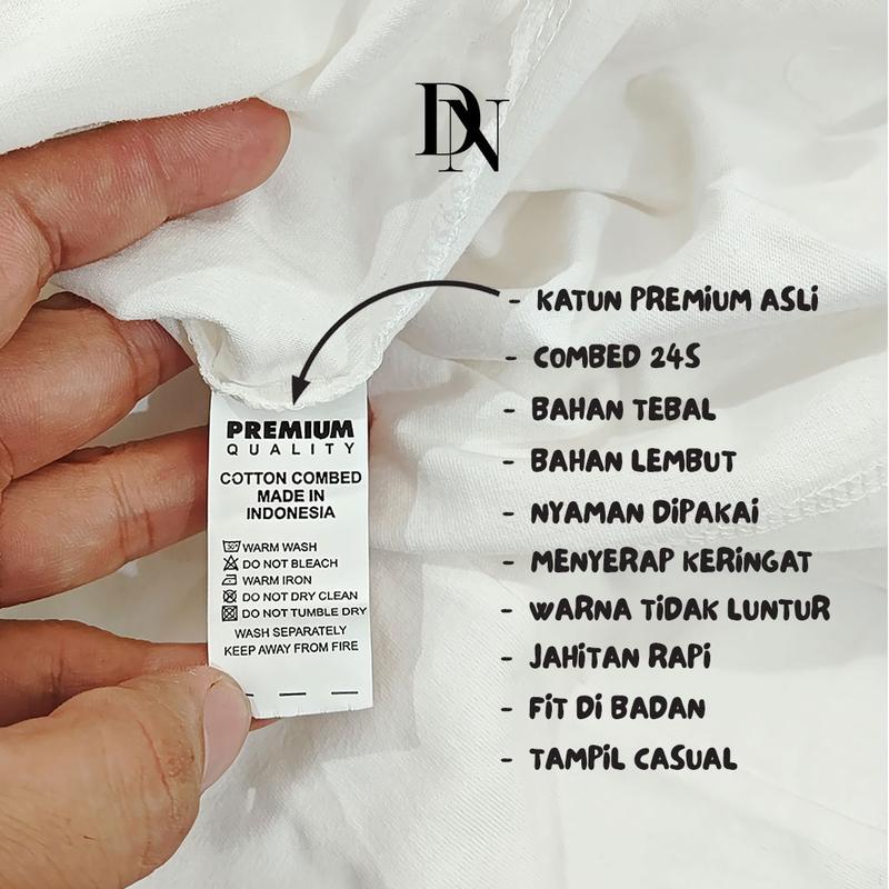 DNTK0004 - T-Shirt Gaya Pria Wanita - Kaos Motif Beruang Coklat dan Bebek Combed Katun 8