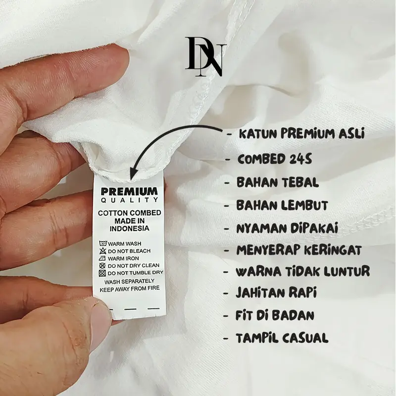 DNTK0004 - T-Shirt Gaya Pria Wanita - Kaos Motif Beruang Coklat dan Bebek Combed Katun 7