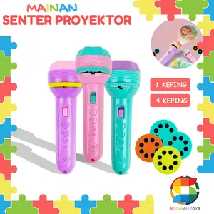 Mainan Anak Senter Proyektor/ Mainan Senter Gambar Flashlight/ Proyektor Gambar SS153