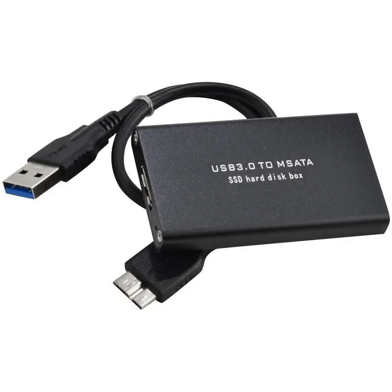 mSATA to USB 3.0 SSD Enclosure Case SSD mSATA ADAPTER CONVERTER HDD PC CASING