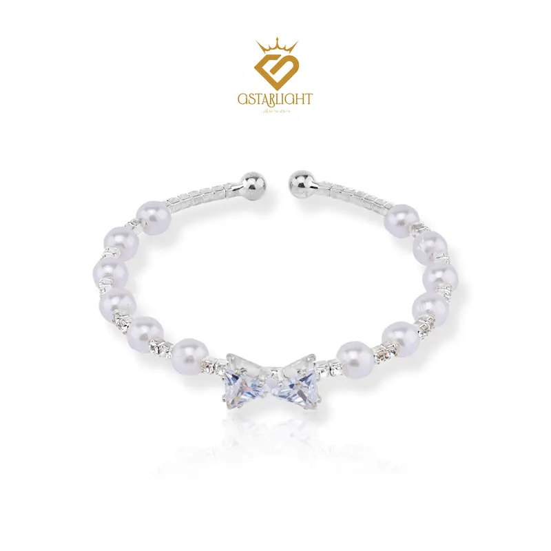 GS Aksesoris: Gelang Pearl Crystal Bermuda – Aksen Gold & Silver AKB0002 2