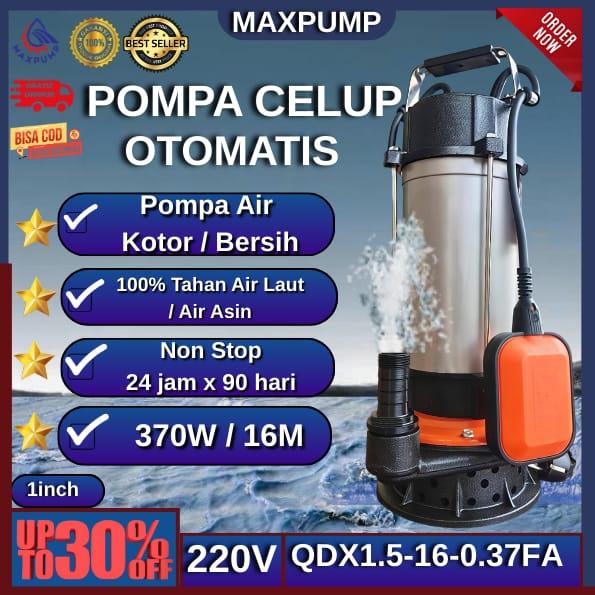 Gambar MAXPUMP Pompa Celup Air Kotor Bersih Otomatis 1 inch 1 Phase Pompa Celup Pompa Air Asin Air Laut Stainless Kuras Banjir Kolam 24JAM NONSTOP 220V dari Poseidonpump Kota Administrasi Jakarta Utara Tokopedia