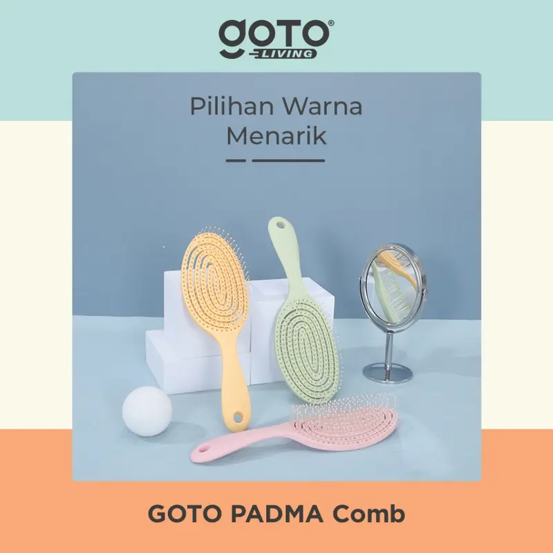 Goto [COD] Padma Comb Sisir Rambut Anti Statis Kusut Rontok Pria Wanita 5