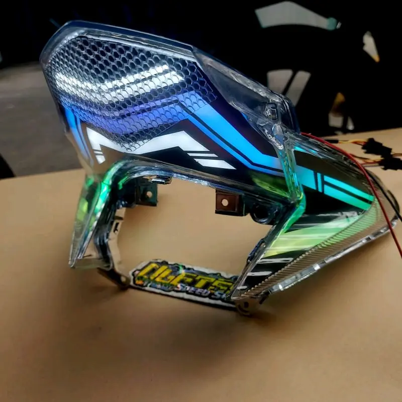 stoplamp Honda Vario125 custom RGB bluetooth , rem berubah warna pnp soket tinggal colok 0