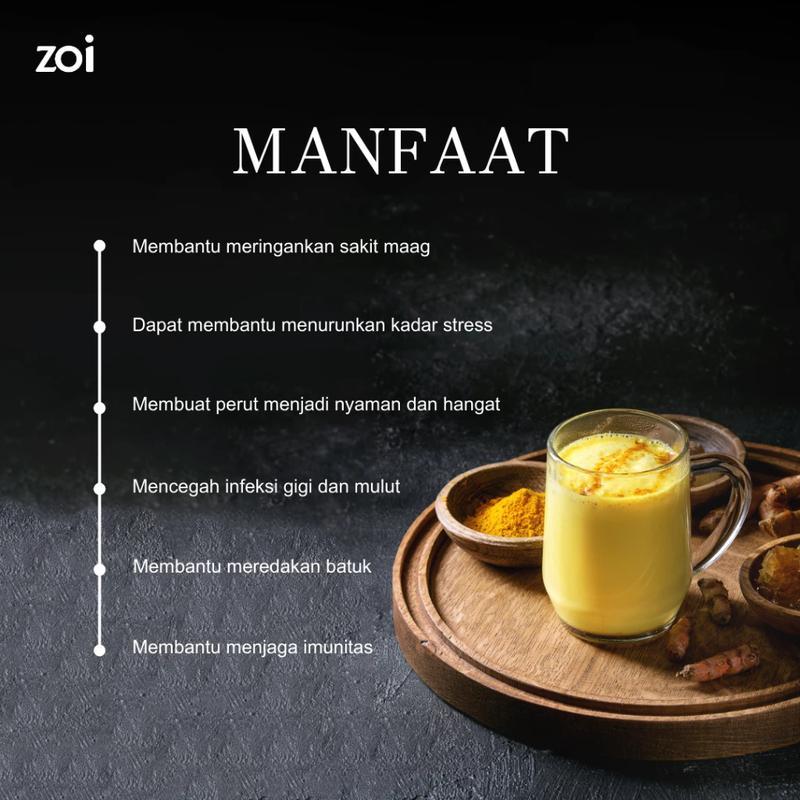 [2 BOX] ZOI GOLDEN MILK Susu Herbal Susu Sehat Susu Kambing, Jahe merah dan Kunyit - Susu Kambing Etawa 2