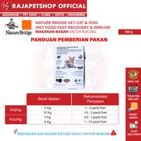 Gambar NATURE BRIDGE VET CAT & DOG WET FOOD – FAST RECOVERY & IMMUNE 190 GRAM dari Rajapetshop Official Kota Surabaya 4 Tokopedia