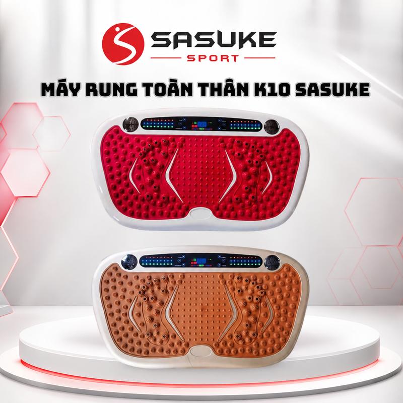 Máy MASSAGE toàn thân 999 cấp độ K10 SASUKE Bản Mới 2025, Máy rung đốt mỡ, giảm bụng, BH 12 tháng