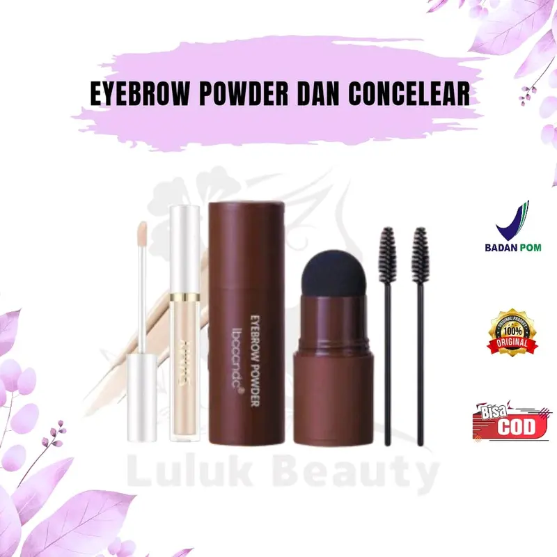 ECER EYEBROW POWDER, KONSILER DAN 12 CETAKAN TALI 0