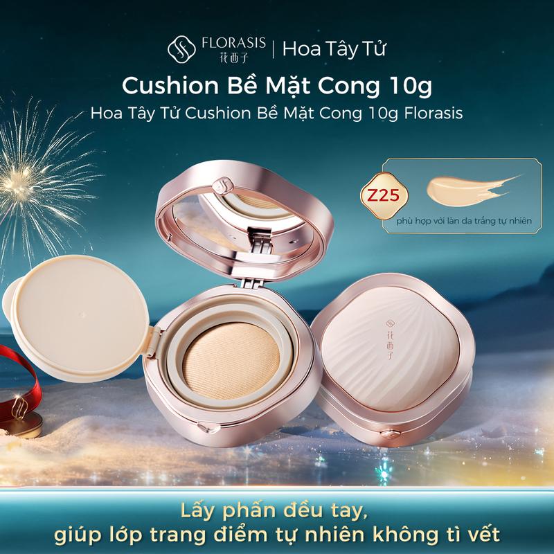 Hoa Tây Tử Kem Nền Cushion Đệm Vòm Lì Mượt Florasis