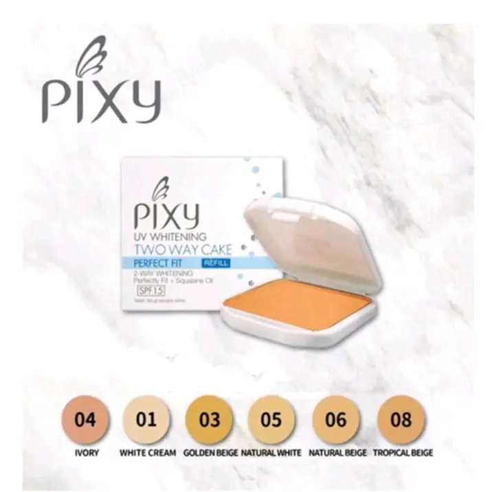 bedak pixy perfect fit Two way cake refill spf30 PA+++ pupur bedak murah 2