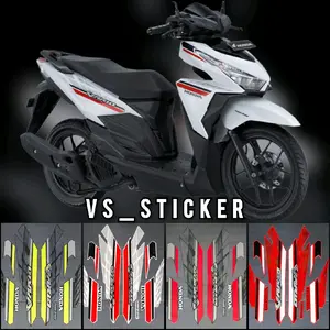 STRIPING LIST STANDART MOTOR VARIO FI 125 LED 2017 PUTIH HITAM MERAH HIJAU STABILO Motorcycle