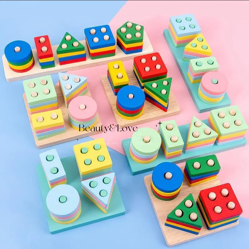 Geometric Shape Stack Board/Menara geometri susun /Pilar Basic Shape SNI